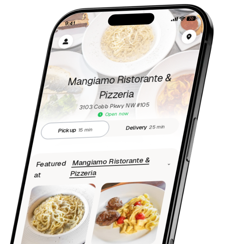 Mangiamo Ristorante & Pizzeria app preview